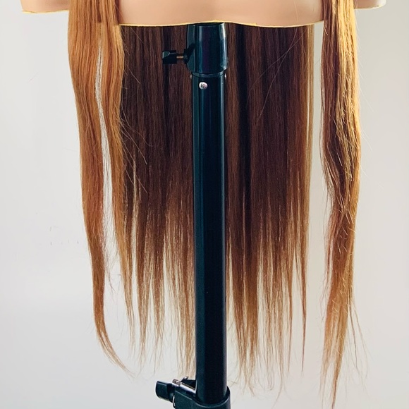 Gorgeous 36” Golden Auburn Synthetic Lace Front Wig - Picture 7 of 16